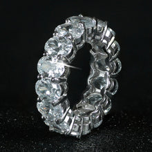 Load image into Gallery viewer, luxury 925 sterling silver wedding band eternity ring for women big gift for ladies love wholesale lots bulk jewelry R4577