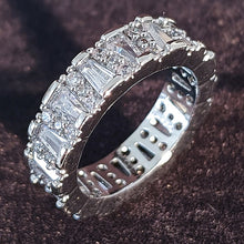 Load image into Gallery viewer, luxury 925 sterling silver wedding band eternity ring for women big gift for ladies love wholesale lots bulk jewelry R4577