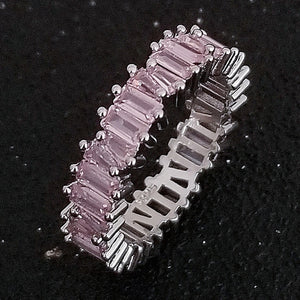 luxury 925 sterling silver wedding band eternity ring for women big gift for ladies love wholesale lots bulk jewelry R4577