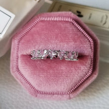 Load image into Gallery viewer, luxury 925 sterling silver wedding band eternity ring for women big gift for ladies love wholesale lots bulk jewelry R4577