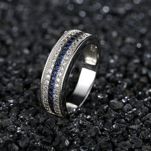 Load image into Gallery viewer, luxury 925 sterling silver wedding band eternity ring for women big gift for ladies love wholesale lots bulk jewelry R4577