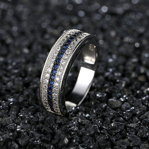 luxury 925 sterling silver wedding band eternity ring for women big gift for ladies love wholesale lots bulk jewelry R4577