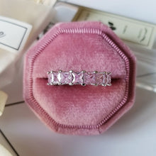 Load image into Gallery viewer, luxury 925 sterling silver wedding band eternity ring for women big gift for ladies love wholesale lots bulk jewelry R4577
