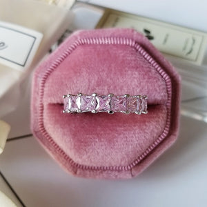 luxury 925 sterling silver wedding band eternity ring for women big gift for ladies love wholesale lots bulk jewelry R4577