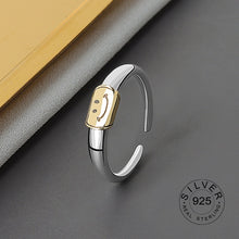 Load image into Gallery viewer, Hot Sale Happy Smiley Face Lightning Stamp Tibetan Ring Big Large Retro Vintage Golden Gothic Women Jewelry Rings