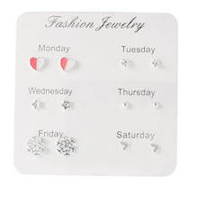 Load image into Gallery viewer, Hot Sale Fashion Bohemian Earrings Set For Women New Trendy Flower Round Geometric Metal Stud Earring 2020 Trend Female Jewelry