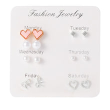 Load image into Gallery viewer, Hot Sale Fashion Bohemian Earrings Set For Women New Trendy Flower Round Geometric Metal Stud Earring 2020 Trend Female Jewelry