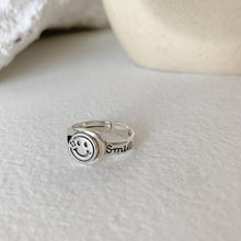 Load image into Gallery viewer, Vintage Smiling Face Finger Rings for Women Girl Punk Hip Hop Opening Adjustable Ring Weaving Rings Statement Jewelry Gift