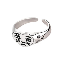 Load image into Gallery viewer, Vintage Smiling Face Finger Rings for Women Girl Punk Hip Hop Opening Adjustable Ring Weaving Rings Statement Jewelry Gift
