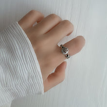 Load image into Gallery viewer, Vintage Smiling Face Finger Rings for Women Girl Punk Hip Hop Opening Adjustable Ring Weaving Rings Statement Jewelry Gift