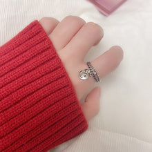 Load image into Gallery viewer, Vintage Smiling Face Finger Rings for Women Girl Punk Hip Hop Opening Adjustable Ring Weaving Rings Statement Jewelry Gift