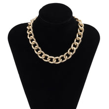 Load image into Gallery viewer, Punk Miami Cuban Choker Necklace Collar Statement Hip Hop Big Chunky Aluminum Gold Color Thick Chain Necklace Women Jewelry