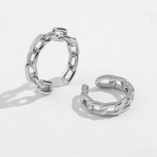 Load image into Gallery viewer, Punk Rock Gold Color Clip Earrings No Piercing Trendy Link Chain Earcuffs Statement Cartilage Earrings for Women Party Jewelry