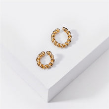 Load image into Gallery viewer, Punk Rock Gold Color Clip Earrings No Piercing Trendy Link Chain Earcuffs Statement Cartilage Earrings for Women Party Jewelry