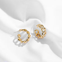 Load image into Gallery viewer, Punk Rock Gold Color Clip Earrings No Piercing Trendy Link Chain Earcuffs Statement Cartilage Earrings for Women Party Jewelry