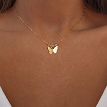 Load image into Gallery viewer, LATS Gold Silver Color Chain Butterfly Pendant Choker Necklace Women Statement Collares Bohemia Beach Jewelry Gift Collier Cheap