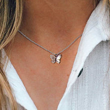 Load image into Gallery viewer, LATS Gold Silver Color Chain Butterfly Pendant Choker Necklace Women Statement Collares Bohemia Beach Jewelry Gift Collier Cheap