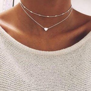 LATS Gold Silver Color Chain Butterfly Pendant Choker Necklace Women Statement Collares Bohemia Beach Jewelry Gift Collier Cheap