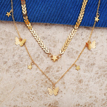Load image into Gallery viewer, LATS Gold Silver Color Chain Butterfly Pendant Choker Necklace Women Statement Collares Bohemia Beach Jewelry Gift Collier Cheap