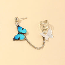 Load image into Gallery viewer, 2020 Fashion Butterfly Clip Earrings Ear hook Stainless Steel Ear Clips Double pierced Earring Earrings Women Girls Jewelry