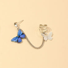 Load image into Gallery viewer, 2020 Fashion Butterfly Clip Earrings Ear hook Stainless Steel Ear Clips Double pierced Earring Earrings Women Girls Jewelry