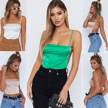 Load image into Gallery viewer, Fashion Women Ladies Tank Top Sexy Strap Backless Crop Top Stain Vest Tank Top Summer Women Clothing
