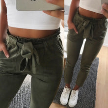 Load image into Gallery viewer, New 2018 fashion winter women suede pants style ladies Leather bottoms female trouser Casual pencil pants high waist trousers