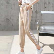 Load image into Gallery viewer, Arfreeker Fashion Casual Sweatpants Pants Side-Stripe Women Loose Elastic Waist Sportswear Women&#39;S Pants New Bottoms 2018