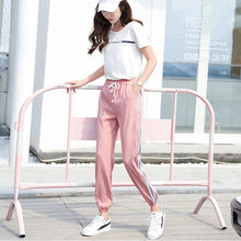 Load image into Gallery viewer, Arfreeker Fashion Casual Sweatpants Pants Side-Stripe Women Loose Elastic Waist Sportswear Women&#39;S Pants New Bottoms 2018