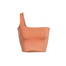 Load image into Gallery viewer, Women Sexy Cool Single One Shoulder Tank Tops Vest Bare Midriff Sleeveless T-Shirt Summer Beach Crop Top