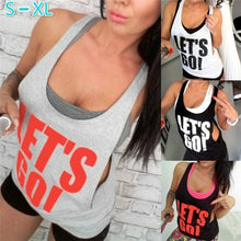 Load image into Gallery viewer, Ladies Sport Top Women Wear Tank  -Gym Crossfit Dance Top Letter Tank Tops